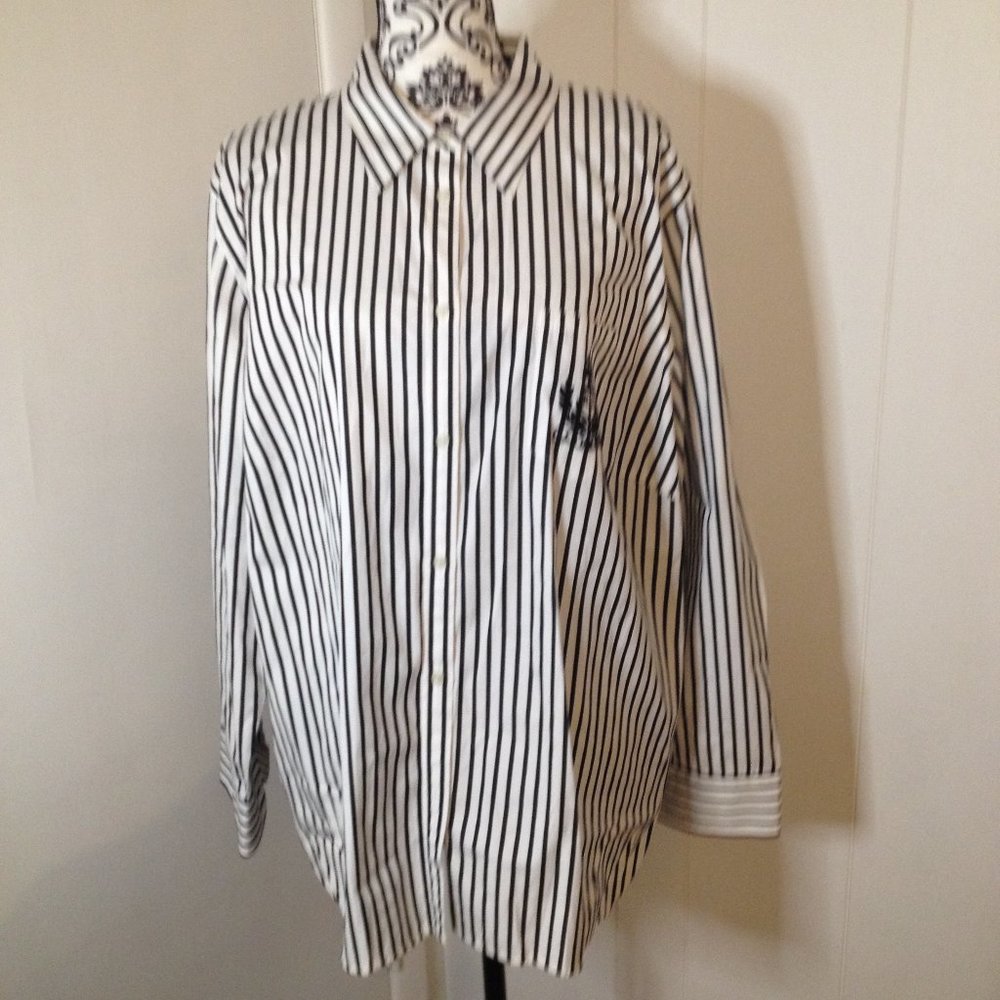 Ralp Lauren Stripped Button Down Long Sleeve Top 3X